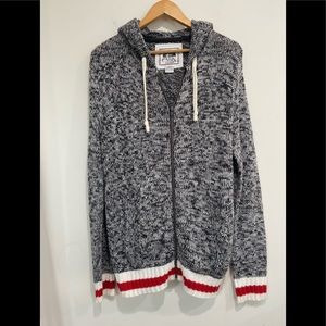 Cabin Fever Heather Grey Sweater Hoodie Long size M Unisex